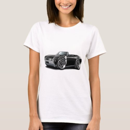 1968 Olds 442  Black-White Convertible T-Shirt