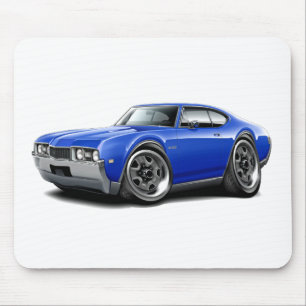 1968 Olds 442 Blue Car Mouse Pad