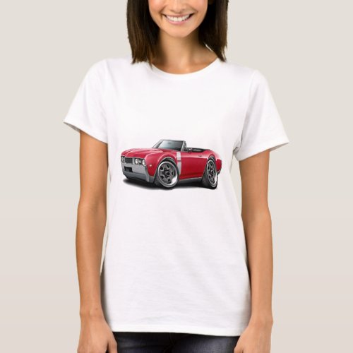1968 Olds 442 Red-White Convertible T-Shirt
