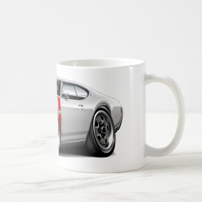 1968 Olds 442 White-Red Car Coffee Mug (Right)