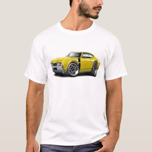 1968 Olds 442 Yellow-Black Car T-Shirt