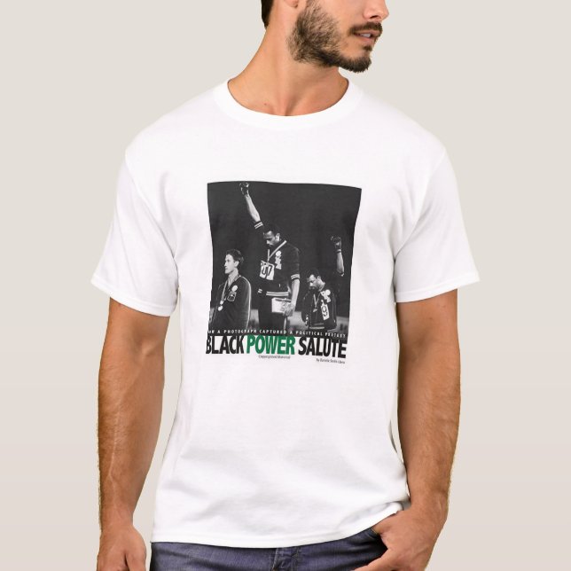 1968 Olympics Black Power Salute T-Shirt (Front)