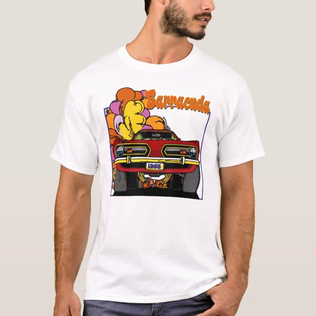 1968 Plymouth Barracuda Classic Car Tshirt (Front)