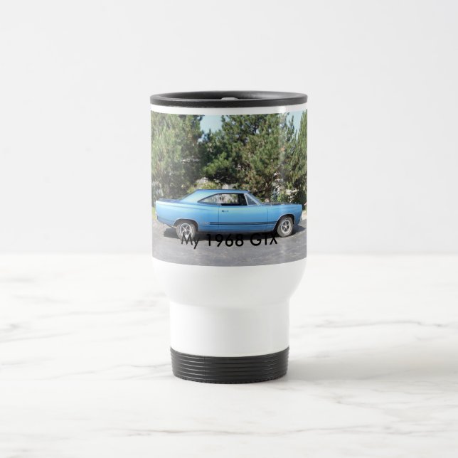 1968 Plymouth GTX travel mug (Center)