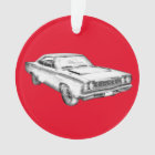 1968 Plymouth Roadrunner Muscle Car Illustration
