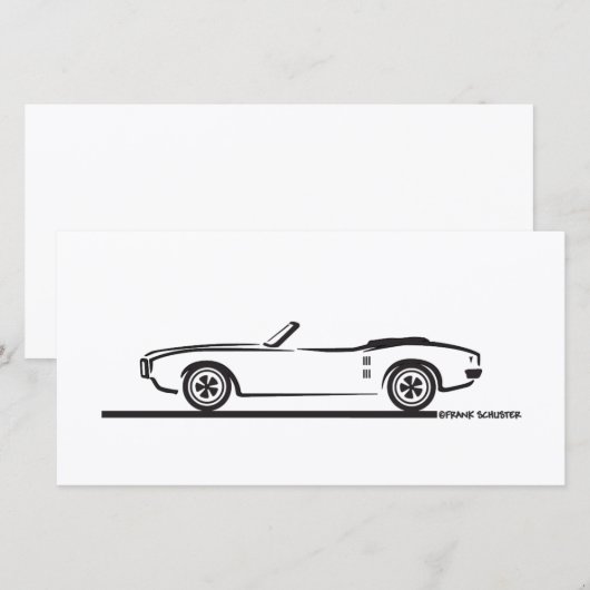 1968 Pontiac Firebird Convertible (Front/Back)