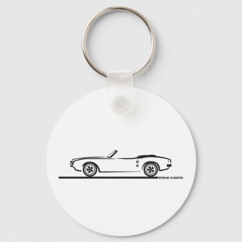 1968 Pontiac Firebird Convertible Keychain