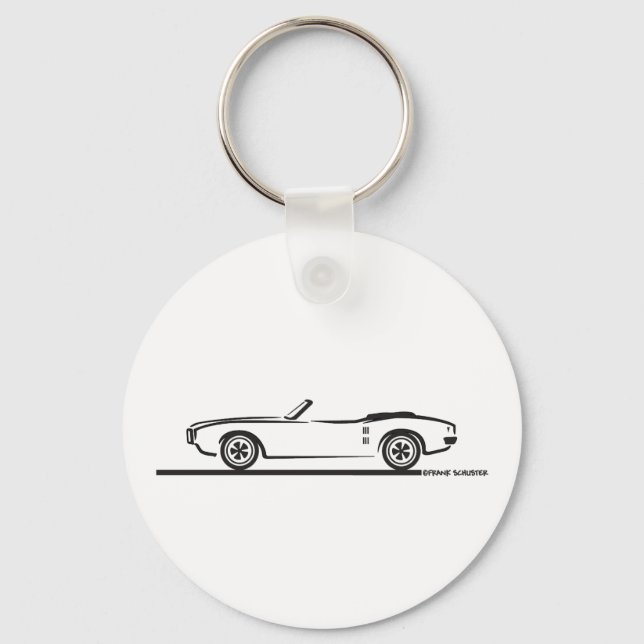 1968 Pontiac Firebird Convertible Keychain (Front)