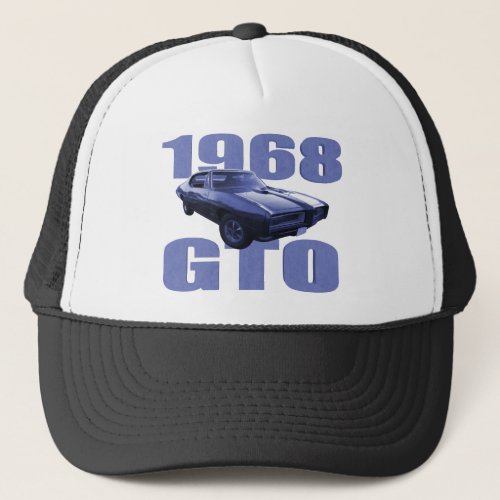 1968 Pontiac GTO Blue Trucker Hat