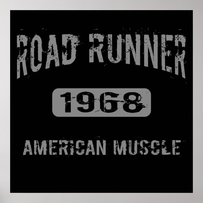 1968 Road Runner American Muscle Poster