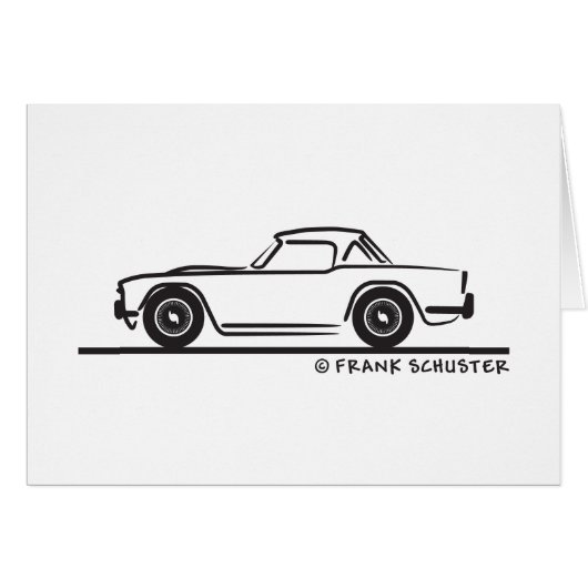 1968 Triumph TR4 Softtop Cards (Front Horizontal)