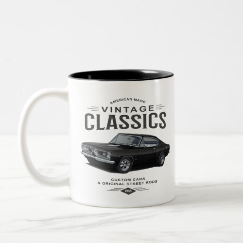 1968 Vintage Classic Two-Tone Coffee Mug