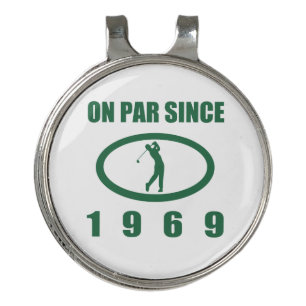 1969 50th Birthday For Golfers Golf Hat Clip