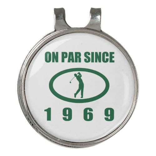 1969 50th Birthday For Golfers Golf Hat Clip