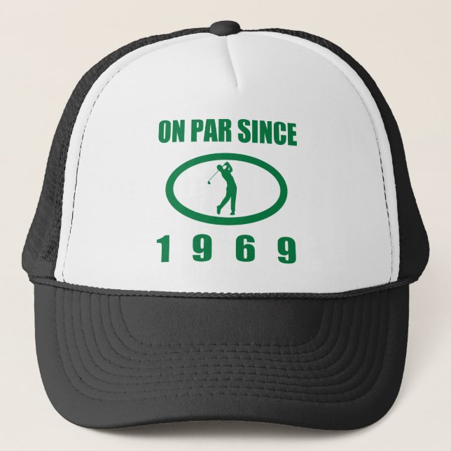 1969 50th Birthday For Golfers Trucker Hat (Front)