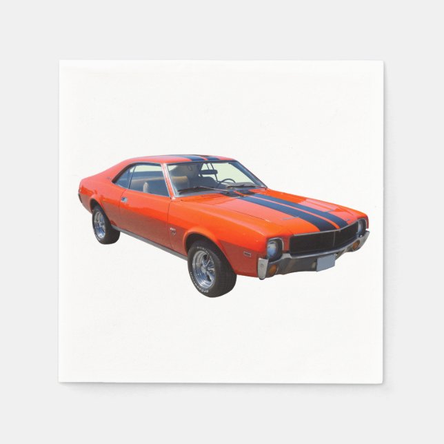 1969 AMC Javlin Muscle Car Paper Napkins (Front)
