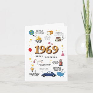1969 Birthday Card For Dad or Mom