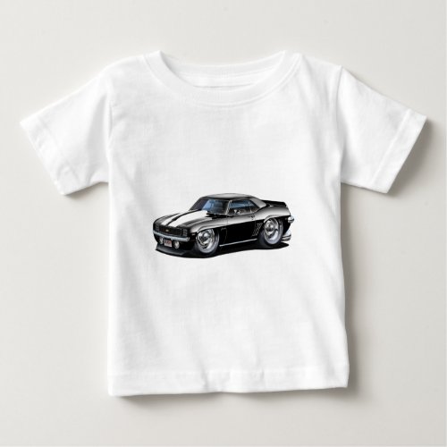 1969 Camaro Black_White Car Baby T_Shirt