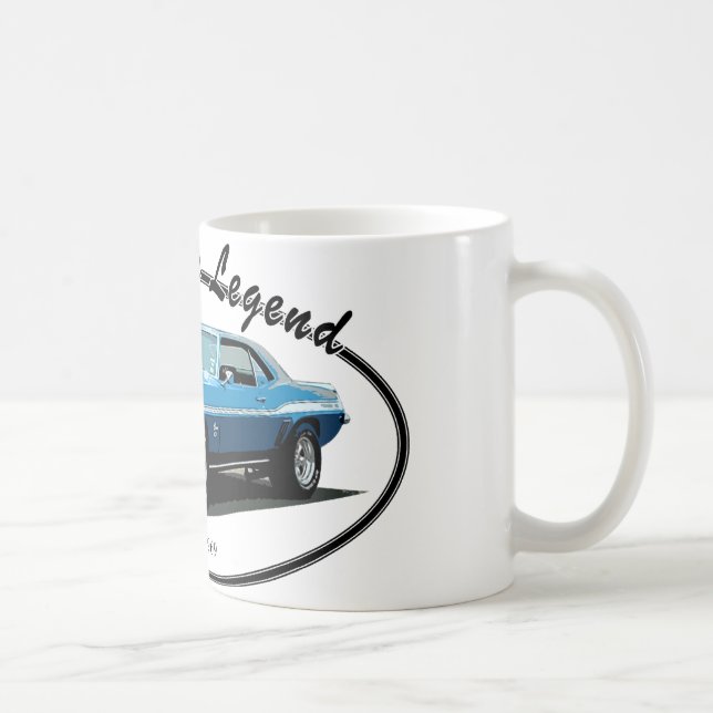 1969 Camaro blue Coffee Mug (Right)