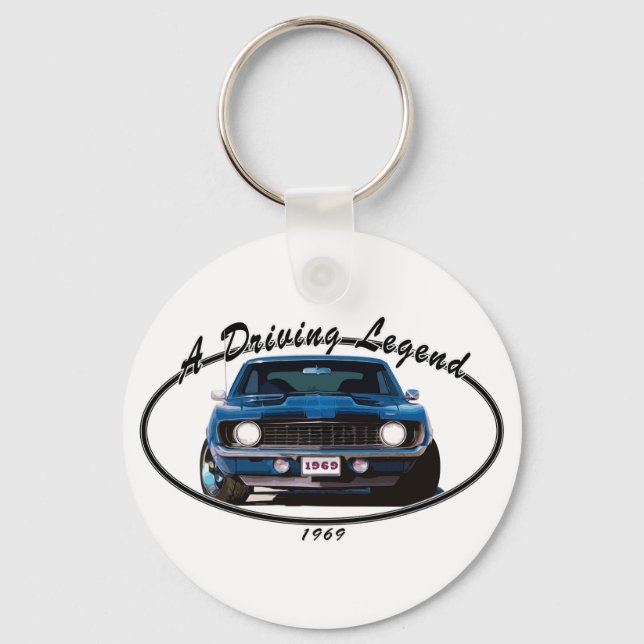 1969_camaro_blue_front keychain (Front)