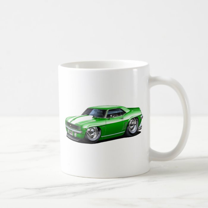 1969 Camaro Green Car Coffee Mug