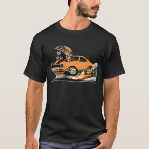 1969 Camaro RS SS Orange-Black Car T-Shirt