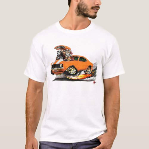 1969 Camaro SS Orange-White Car T-Shirt