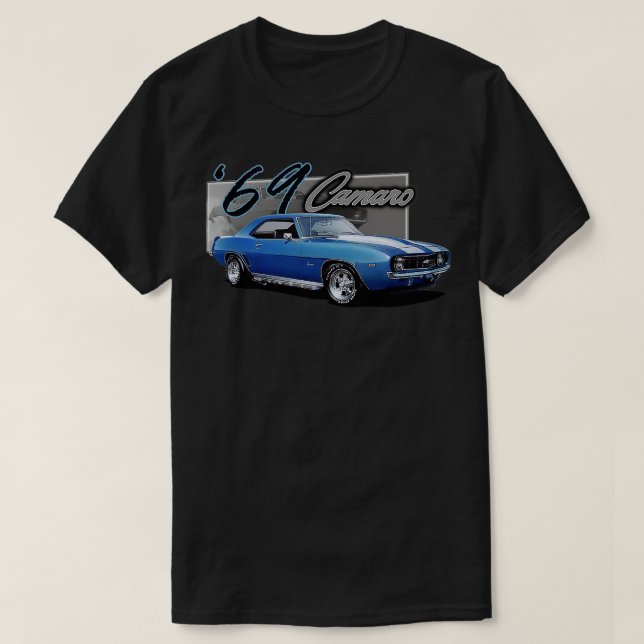 1969 camaro with side pipes T-Shirt (Design Front)