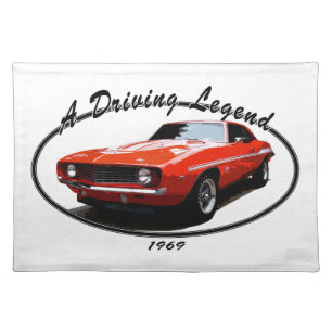 1969_camaro_yenko_orange placemat