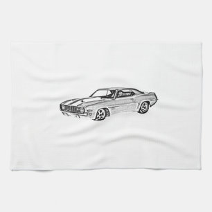 1969 Camaro Z28 Kitchen Towel