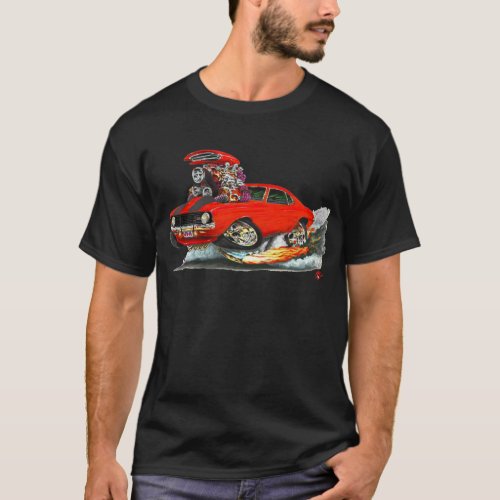 1969 Camaro Z28 Red_Black Car T_Shirt