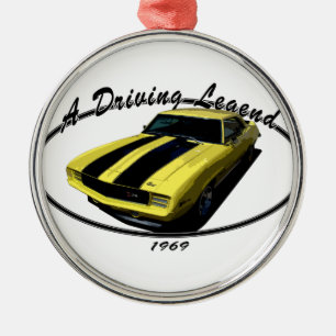 1969 CAMARO Z28 YELLOW METAL ORNAMENT