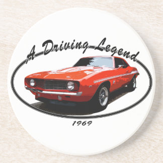 1969 CAMAROYENKO ORANGE DRINK COASTER