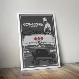1969 Charger Fast & Furious Poster