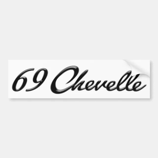 1969 Chevelle bumper Sticker | Zazzle