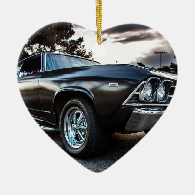 1969 Chevelle Photography Ceramic Ornament (Front)
