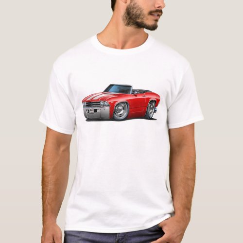 1969 Chevelle Red_White Convertible T_Shirt