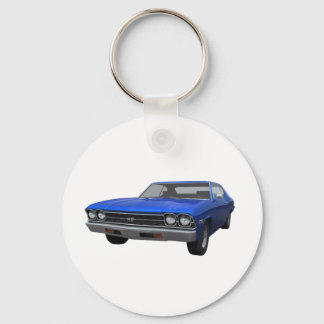 1969 Chevelle SS: Blue Finish Keychain
