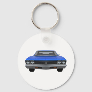 1969 Chevelle SS: Blue Finish Keychain