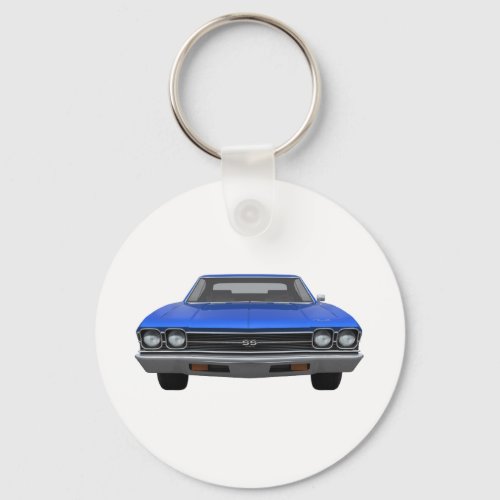 1969 Chevelle SS: Blue Finish Keychain