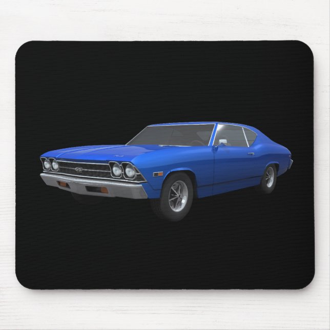 1969 Chevelle SS: Blue Finish: Mousepad (Front)