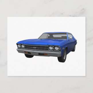 1969 Chevelle SS: Blue Finish Postcard