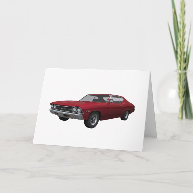 1969 Chevelle SS: Candy Apple Finish Card (Front)