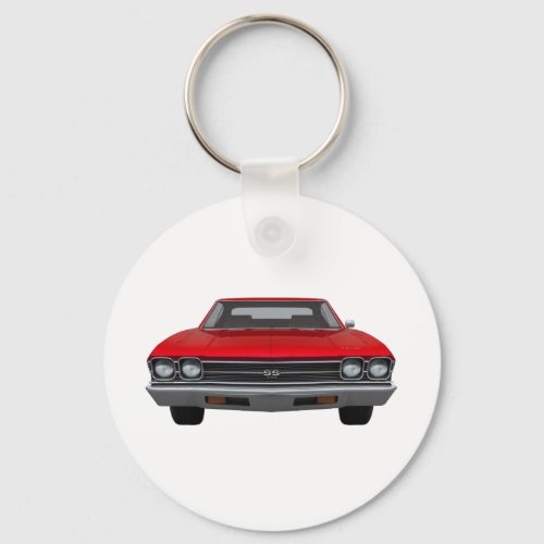 1969 Chevelle SS: Red Finish Keychain