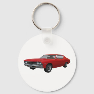 1969 Chevelle SS: Red Finish Keychain