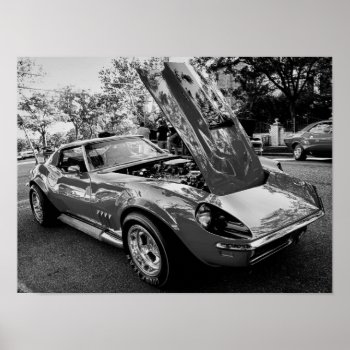 1969 Chevrolet Corvette W/ Motion Performance Eng Poster by rayNjay_Photography at Zazzle