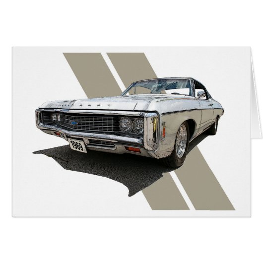 1969 Chevrolet Impala Cards (Front Horizontal)