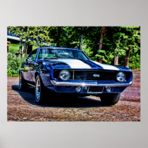 1969 Chevy Camaro SS Super Sport Poster