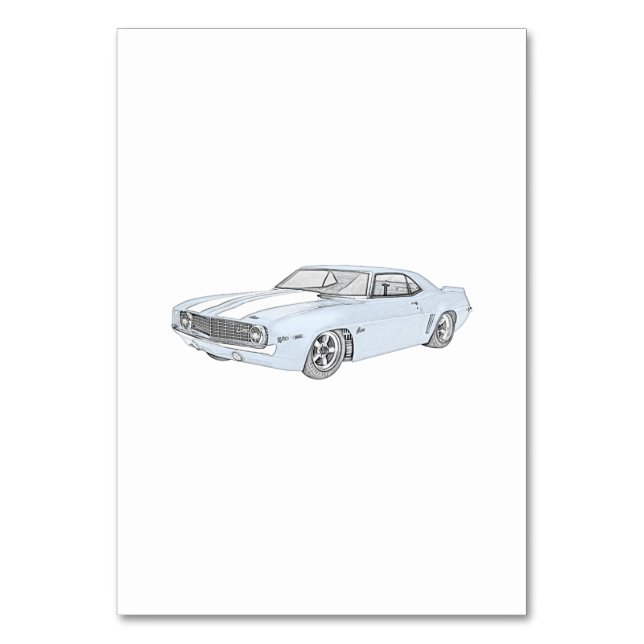 1969 Chevy Camaro Table Number (Front)