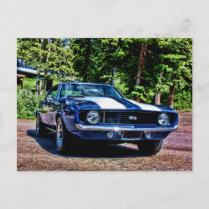 1969 chevy super sport SS Camaro Postcard